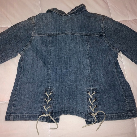 Lili Gauffrete Designer Girl's Denim Jacket FRANCE